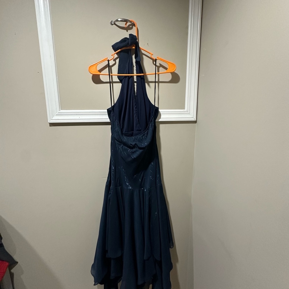 Rabbit Rabbit Rabbit Blue Halter Sundress for Weddings - Picture 3 of 5